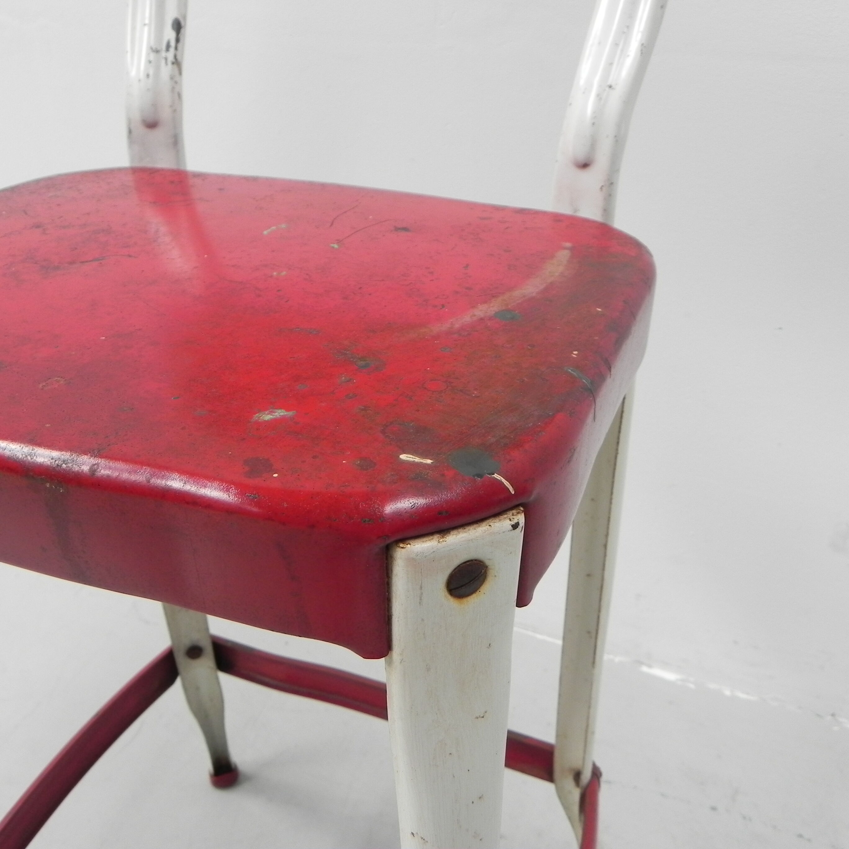 Tabouret de bar industriel en acier, tabouret, Cosco