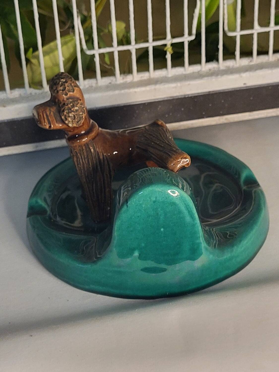 Vintage dog ashtray