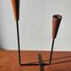 Rare teak and metal candle holder from the mid-century, Denmark, 1960s