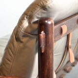 Jean Gillon Brazilian Jacarandá Wooden 3-Seat Sofa for Woodart, Brazil, 60s