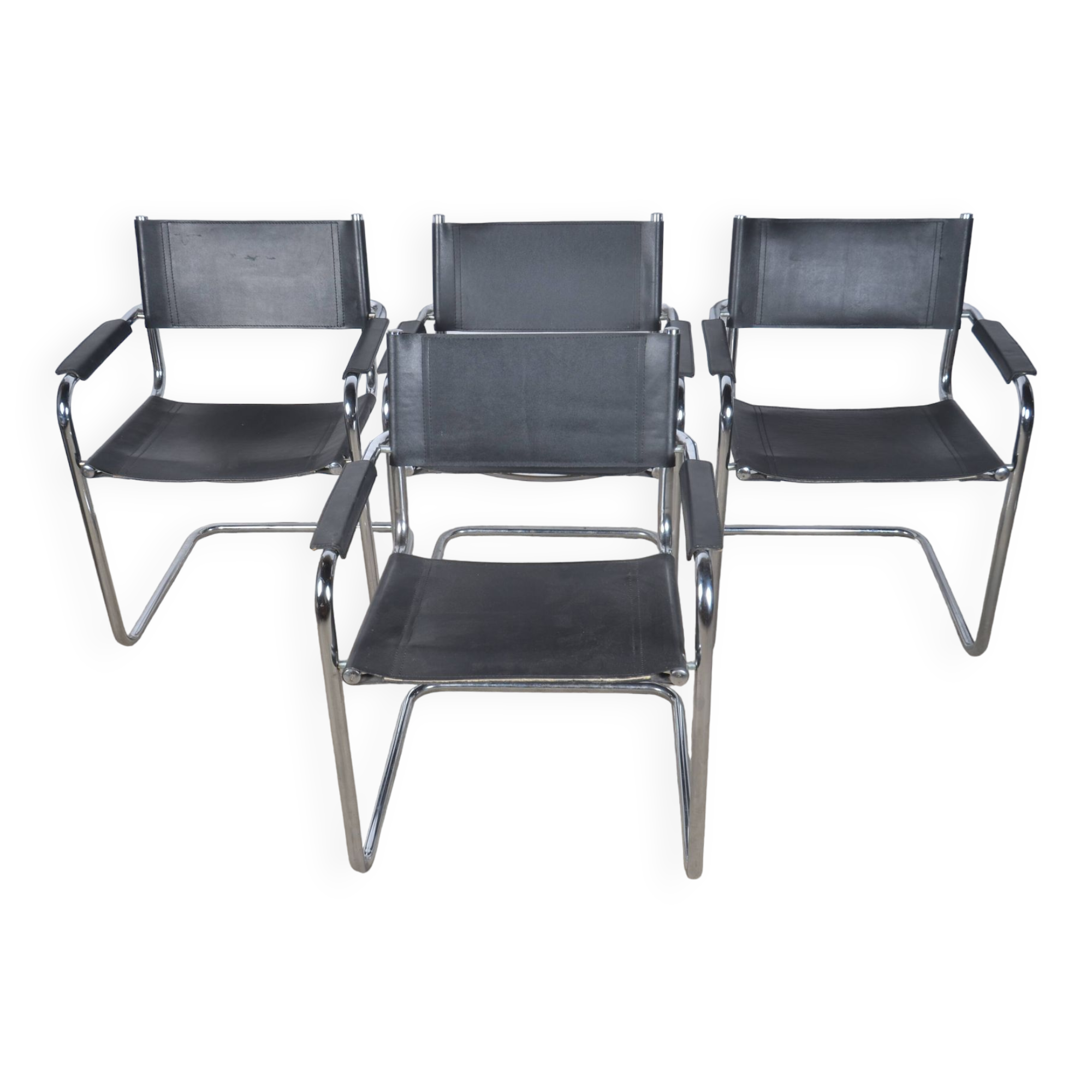 Bauhaus style cantilever armchairs