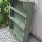 Patinated wooden shelf