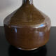Vintage stoneware lamp and wool lampshade
