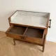 Antique wooden and marble dressing table
