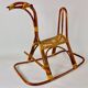 Rattan rocking horse, vintage