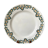 Round earthenware dish New Givors model "Rita" 30s