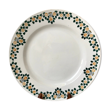 Round earthenware dish New Givors model "Rita" 30s