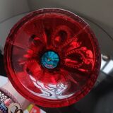 Multicoloured glass candlestick