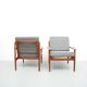 Vintage teak armchairs by Glostrup, 1950s