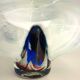 Vase, blown glass, inclusions, large neck, signed Jean Michel Gauthier 2005