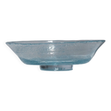 LARGE HOLLOW BUBBLE GLASS BOWL, 1970s