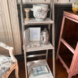 Small workshop scale, Stepladder white patina