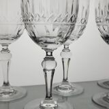 6 signed crystal water/wine glasses