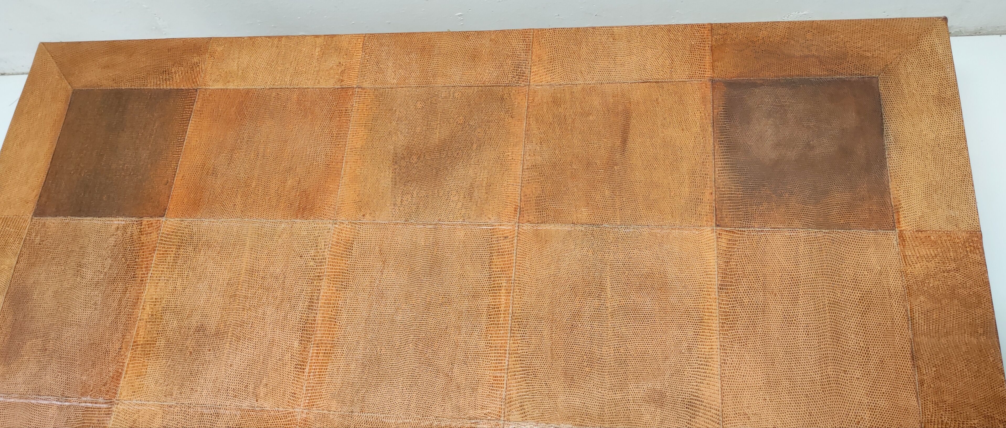 Leather coffee table 70s