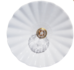 White ceramic wall lamp