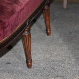 Sofa red burgundy style louis XV
