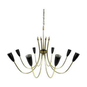 lustre italien en laiton,