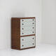 Decorative cabinet in wenge wood designed in the 1970s