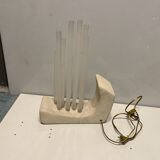 Acrylic Stone Table Lamp, 1980s