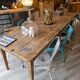Large antique farmhouse table with a drawer