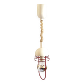 Suspension Monte et baisse blanc et rouge Années 60