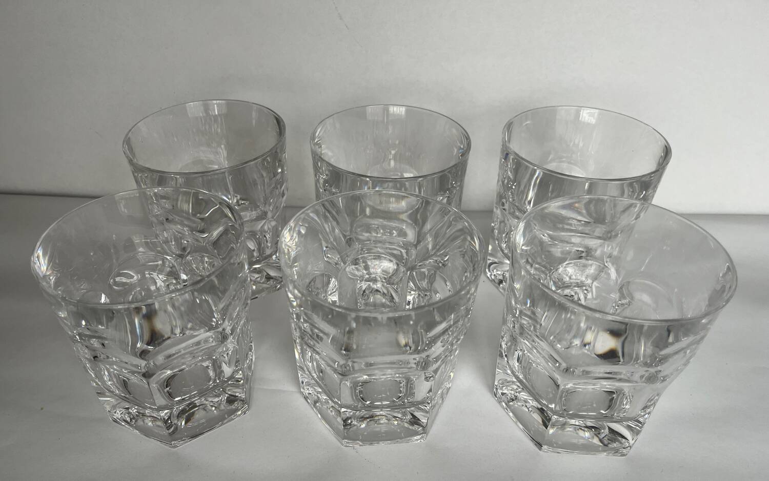 6 verres à whisky en cristal