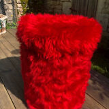 Vintage moumoute pouf