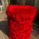 Vintage moumoute pouf