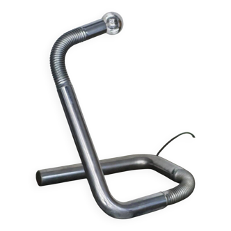 Lampe de table vintage en métal chromé, Italie, années 70