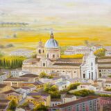 Painting of oil from Asís in Italia. Oleo de Asís.