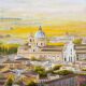 Oil painting Asís, Italy