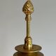 Pair of palm lamps in chrome and brass in the style of Maison Charles. Circa 1970.