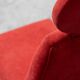 Vintage high-back chair in red fabric, 1960s design