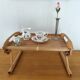 Folding bed tray