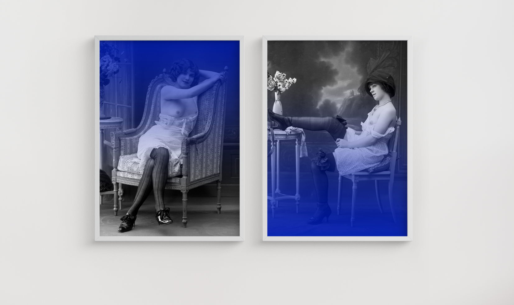 Nude photography back woman Belle Époque - 1920