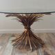 Coco Chanel table by Robert Goossens sheaf of vintage golden wheat vintage 70s