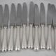 Christofle Baguette, 12 dessert knives, in perfect condition.