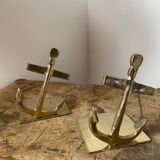 Brass bookends