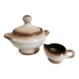 Niderviller tureen and gravy boat, Fonteneige model