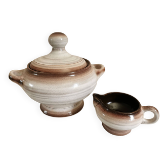 Niderviller tureen and gravy boat, Fonteneige model