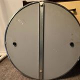 Round stainless steel mirror from the 60s