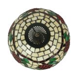 Art Deco Tiffany Style Table Lamp with Organic Base from the 1970s