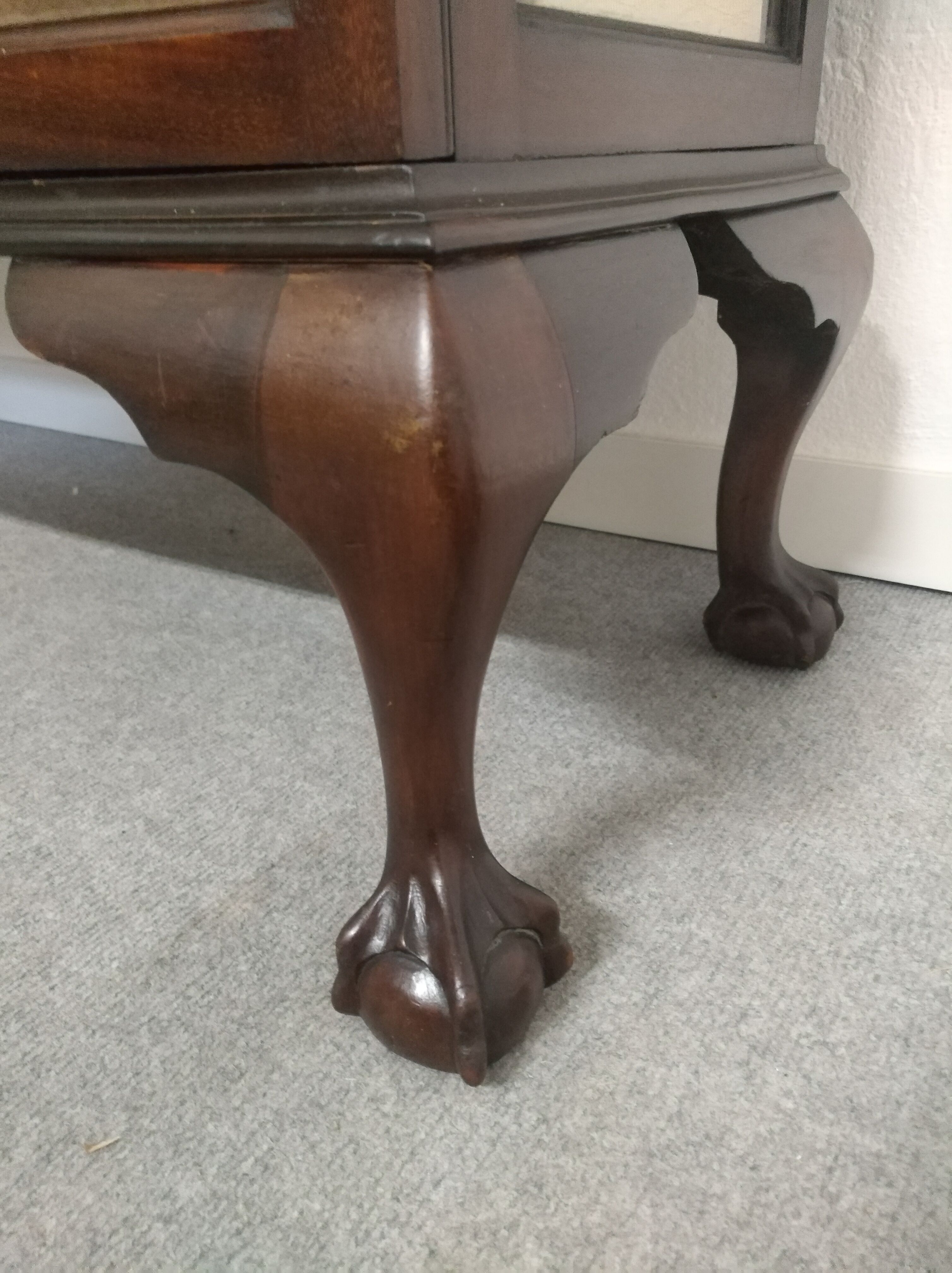 English Art Deco showcase circa 1930