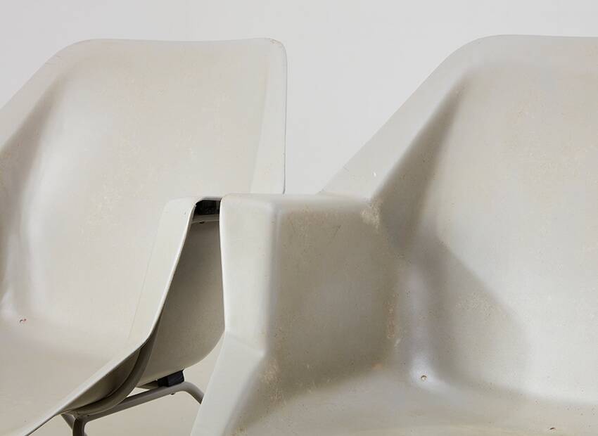 Rare Pair of Early 416 Chairs by Wim Rietveld & Andere Cordemeyer for Gispen 1957