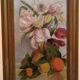 Tableau De La Fin Du 19ème Siècle, Signé, Fleurs, Citrons, Oranges. 67x43