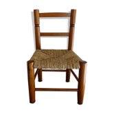 Chair wood mulched child vintage design 50 cm