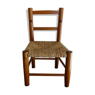 Chair wood mulched child vintage design 50 cm