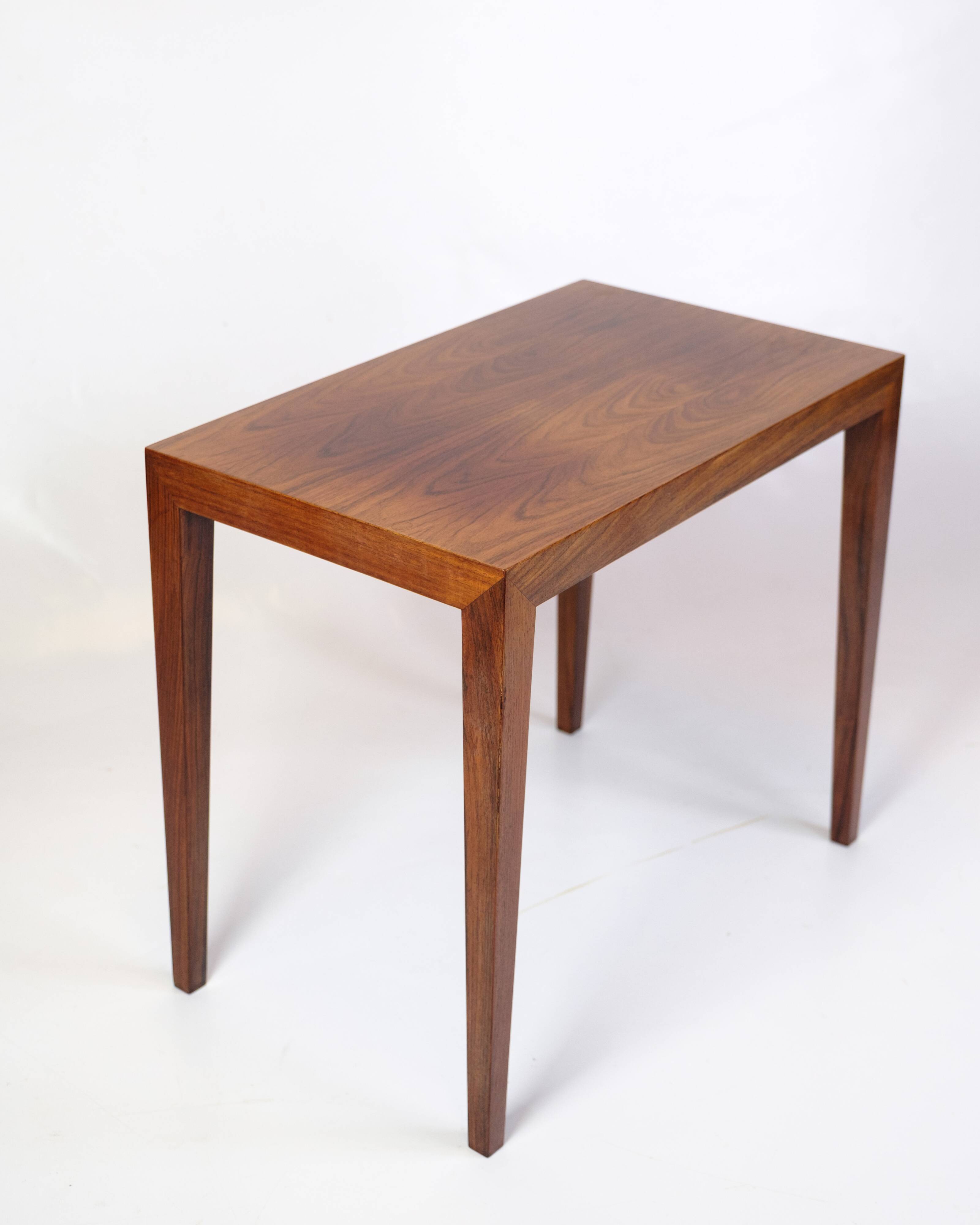 Side Table Model 162 In Rosewood By Severin Hansen For Haslev Furniture