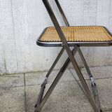 Chaise pliante cannée type Castelli