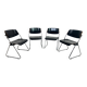 Mid-century modern dining chairs no. 614/3 by Klaus Franck for Wilkhahn